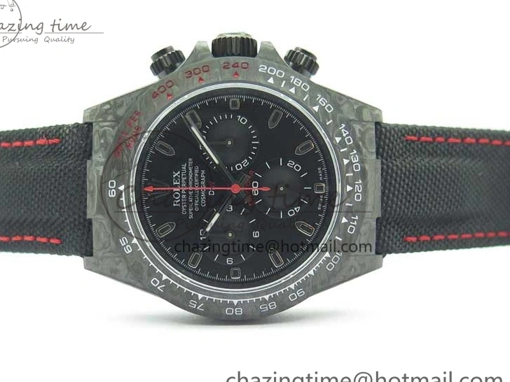 MiroTime 0104 Daytona DIW Carbon Noob 1:1 Best Edition Black Dial on Nylon Strap SA Modern 2611